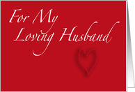 Valentine - Husband card