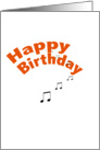 Birthday - musical card