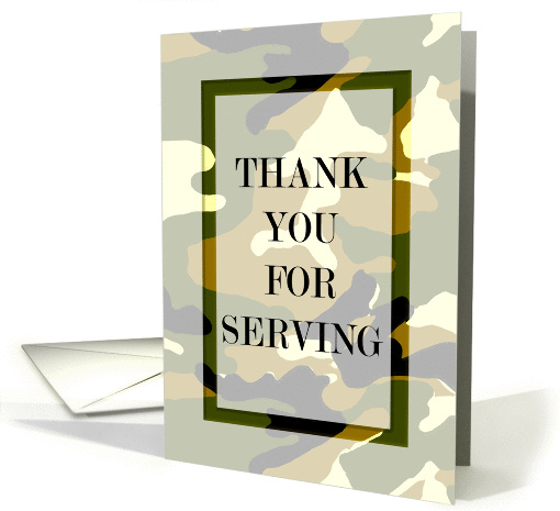 Thank You For Serving card (177653)