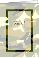 Thanks - Camo (General) card