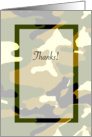 Thanks - Camo (General) card