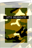 Let’s Celebrate - Camoflauge card