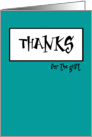 Stripe series - thanks card