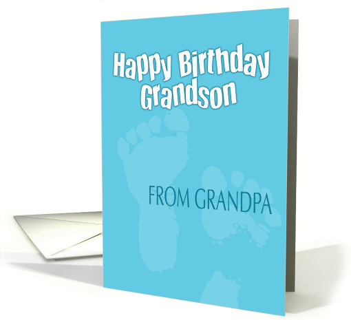 Happy Birthday Triplet - Footprints card (214986)