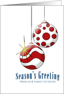 Christmas Card - Season’s Greeting card