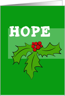 Christmas Card - Hope card