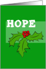 Christmas Card - Hope card
