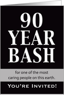 Birthday Invitation - 90 Year Bash (General) card