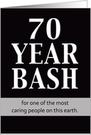 Birthday Invitation - 70 Year Bash card