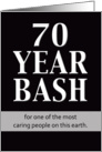 Birthday Invitation - 70 Year Bash card