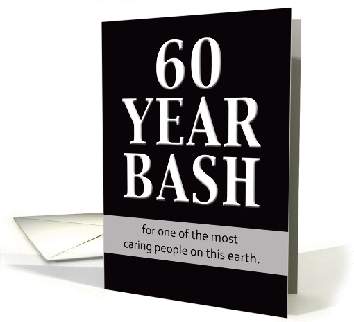 Birthday Invitation - 60 Year Bash card (250491)