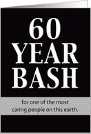 Birthday Invitation - 60 Year Bash card