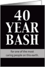 Birthday Invitation - 40 Year Bash card