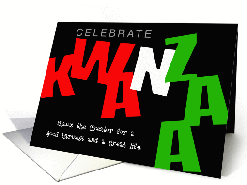 Kwanzaa - Celebrate card (278248)