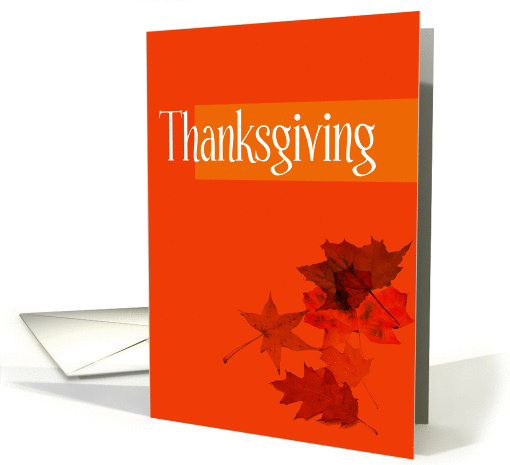 Thanksgiving - Autumn Leaves card (278729)