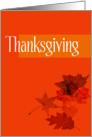 Thanksgiving - Autumn Leaves card