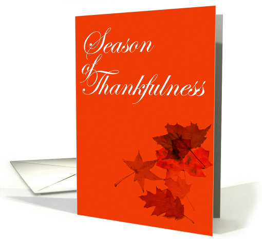 Thanksgiving - Autumn Leaves card (278741)