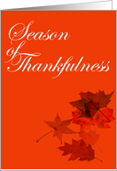 Thanksgiving - Autumn Leaves card