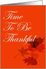 Thanksgiving - Autumn Leaves card