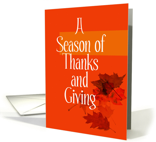 Thanksgiving - Autumn Leaves card (278745)