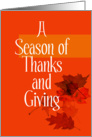 Thanksgiving - Religious card