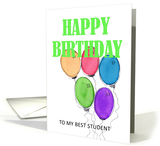 Happy Birthday - Student card (280814)