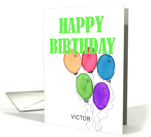 Happy Birthday - Victor card (282615)