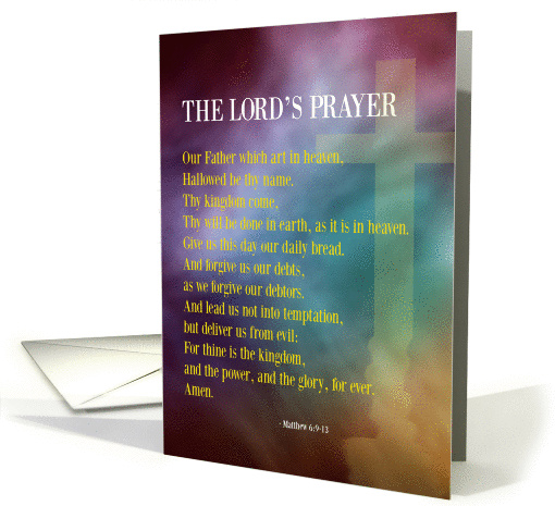 Console Series - Mattehw 6:9-13 card (289902)