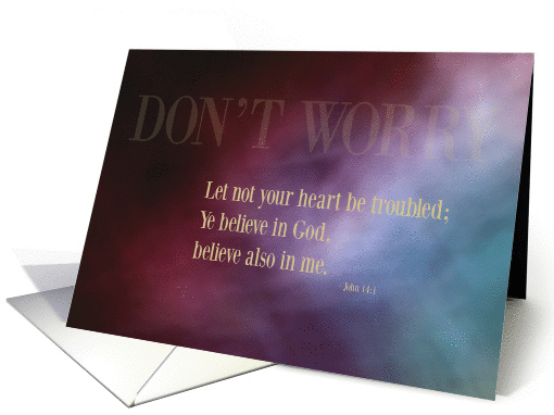 Console Series - DON'T WORRY John 14:1 card (292625)
