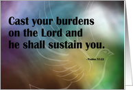 Console Series - Psalm 55:22 card
