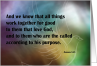 Console Series - Romans 8:28 card