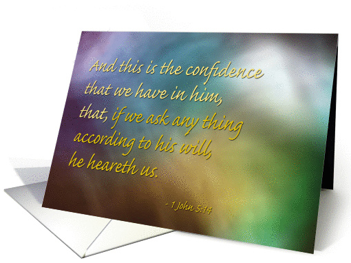 Console Series - 1 John 5:14 card (324859)