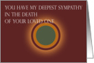 Sympathy - Deepest Sympathy card