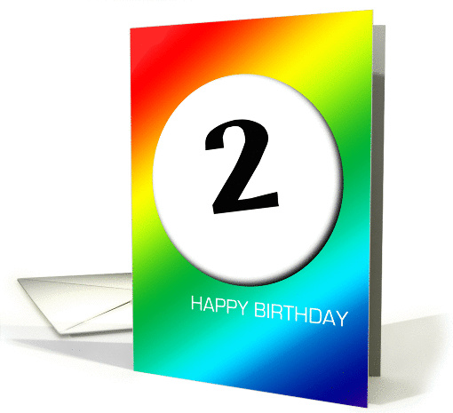 Rainbow birthday - 2 card (388778)