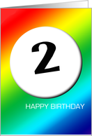 Rainbow birthday - 2 card