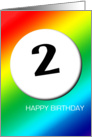 Rainbow birthday - 2 card