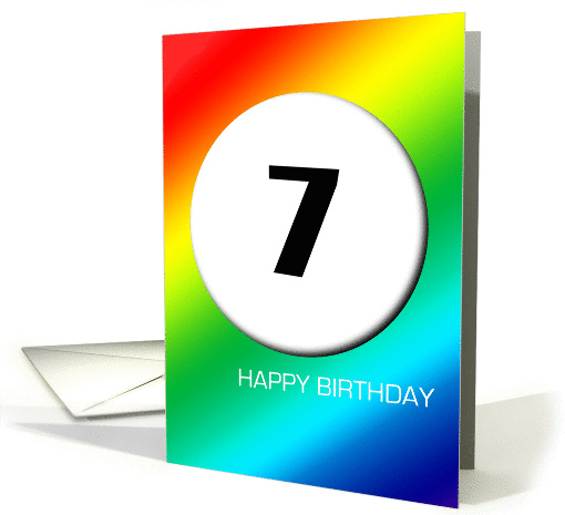 Rainbow birthday - 7 card (388885)