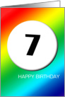 Rainbow birthday - 7 card