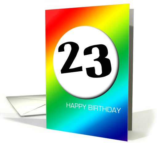 Rainbow birthday - 23 card (402562)