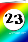 Rainbow birthday - 23 card