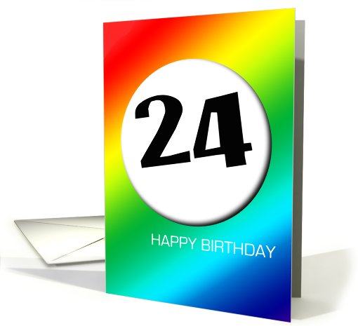 Rainbow birthday - 24 card (402563)