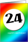 Rainbow birthday - 24 card