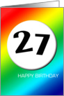 Rainbow birthday - 27 card