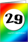 Rainbow birthday - 29 card