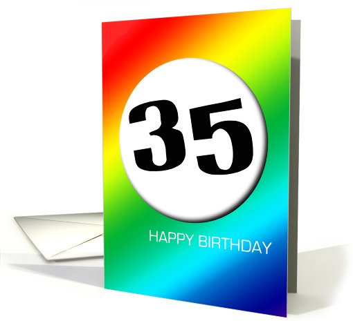 Rainbow birthday - 35 card (410385)