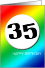 Rainbow birthday - 35 card