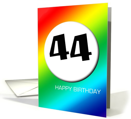 Rainbow birthday - 44 card (418544)
