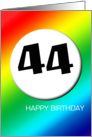 Rainbow birthday - 44 card