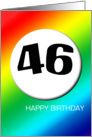 Rainbow birthday - 46 card