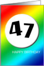 Rainbow birthday - 47 card